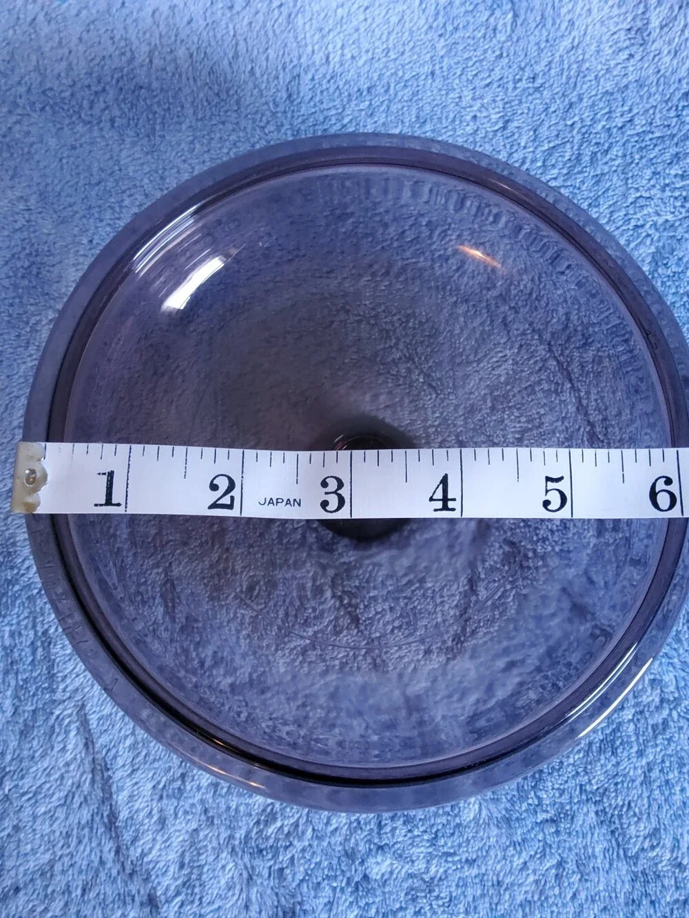 Vintage Pyrex Visions Cranberry Amethyst Purple Glass Lid V-1-C 7.25